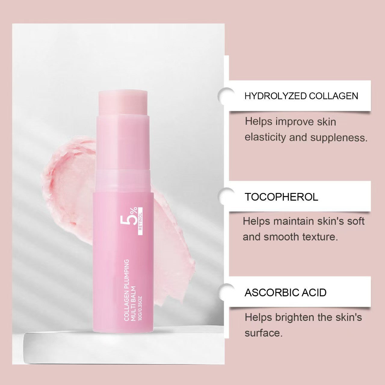 RaeHaven Pink Collagen Glow Stick